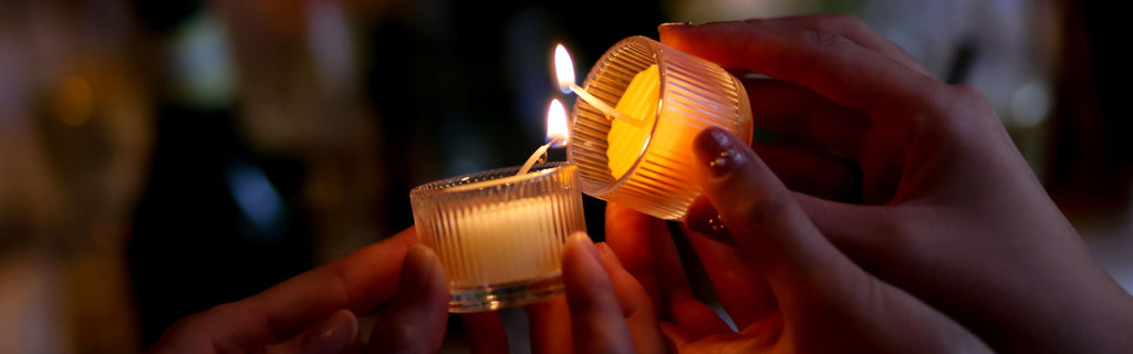 Candle lighting from another candle